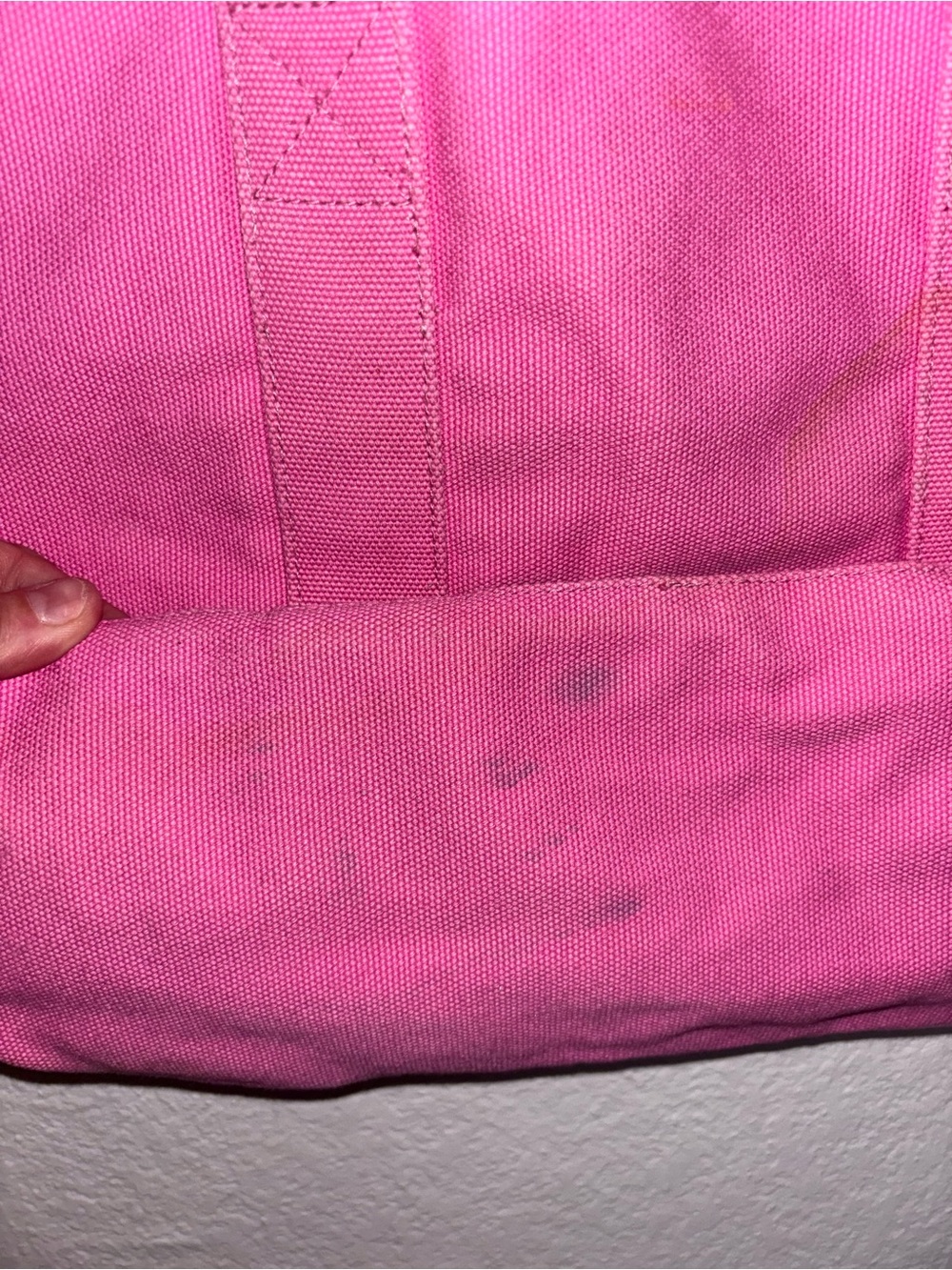 Ralph Lauren Rose Pink Canvas Tote with Leather Tag- NWT - Picture 5 of 6